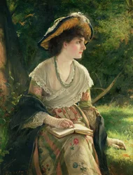 Frau beim Lesen
